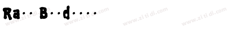 Rany Bold字体转换